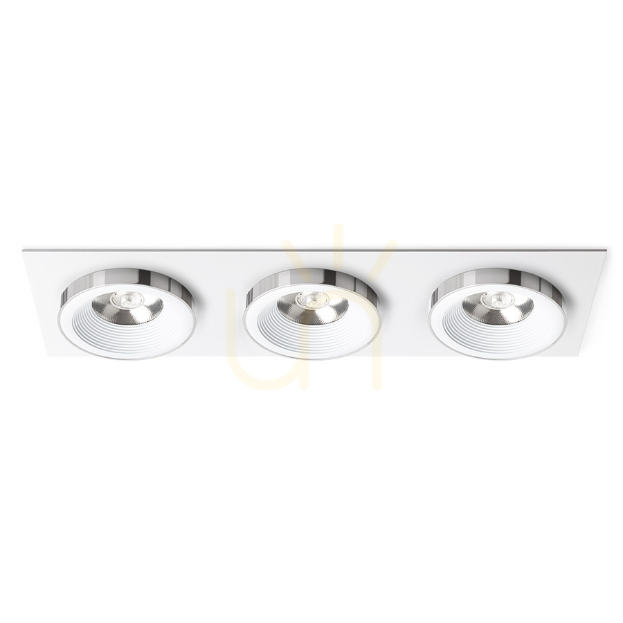Rendl Recessed Luminaire R14586 Sharm Led Recessed Lamp, White Chrome Sets