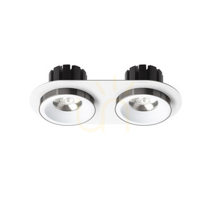 Rendl SHARM R II R14571 recessed light white/black chrome LED 2x10 W small 1