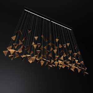 Designer Chandelier FALL 2 Gold LGH0932 - Gie El small 3