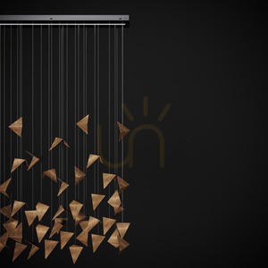Designer Chandelier FALL 2 Gold LGH0932 - Gie El small 4