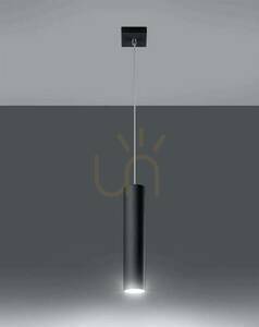 Pendant lamp LAGOS 1 black Sollux small 1