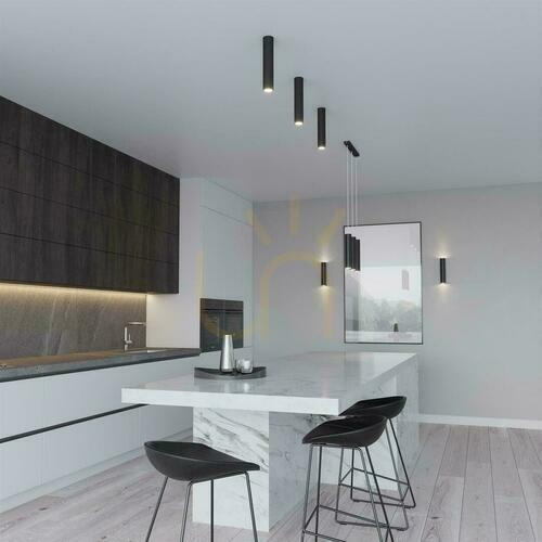 Check Pendant lamp LAGOS 1 black Sollux