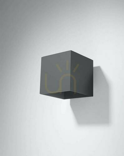 Check Wall lamp QUAD 1 anthracite Sollux
