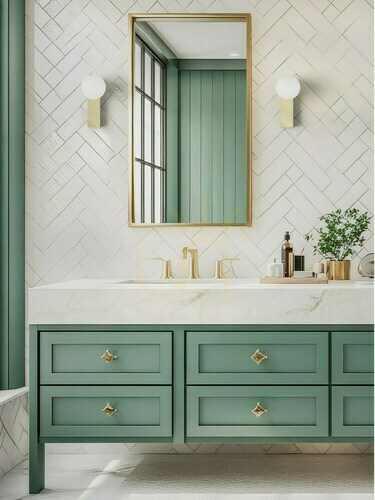 Check Wall light Open Design Highlights Boletta White Opal Satin Gold IP44 G9 Metal Glass
