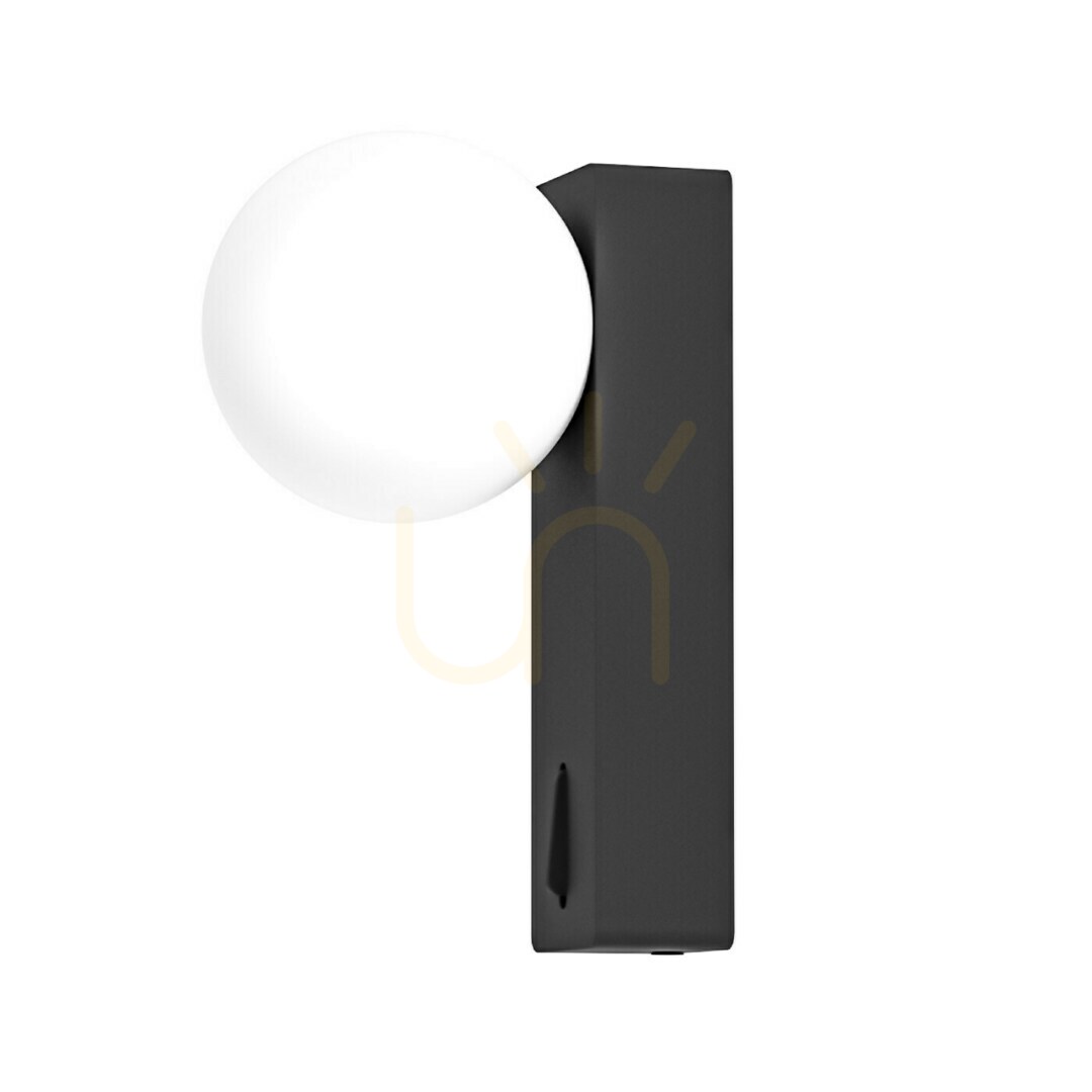 Wall Lamp Open Design Highlights Boletta White Opal Metal Glass G9 80 mm