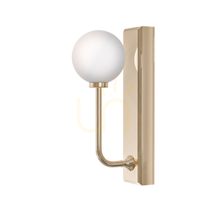 Ero Wall Lamp Gold White Opal IP44 by Open Design Highlights small 2