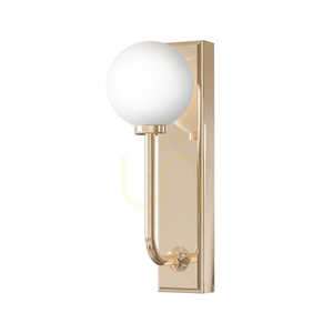 Ero Wall Lamp Gold White Opal IP44 by Open Design Highlights small 3