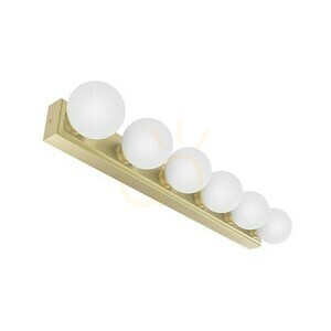 Wall Light Open Design Highlights Merino White Opal Satin Gold 6x G9 IP44 590 mm small 0