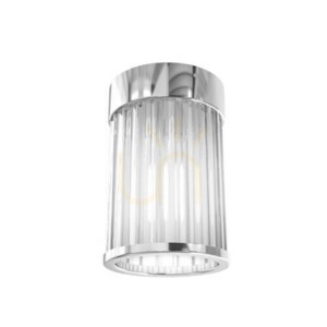 Ceiling Light Fiatto Chrome Glass Metal G9 80 mm Open Design Highlights small 1