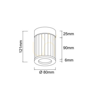 Ceiling Light Fiatto Chrome Glass Metal G9 80 mm Open Design Highlights small 3