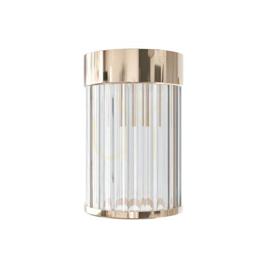 Check Ceiling Light Fiatto PL Gold Open Design Highlights Transparent Glass Metal 80 mm