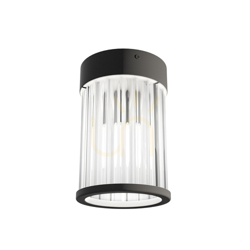 Check Ceiling Light Fiatto Open Design Highlights Black Glass Metal 80 mm G9 IP20