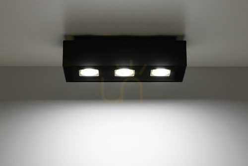 Check Plafond MONO 3 black Sollux