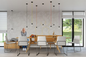 Pendant lamp EDISON orange Sollux small 7