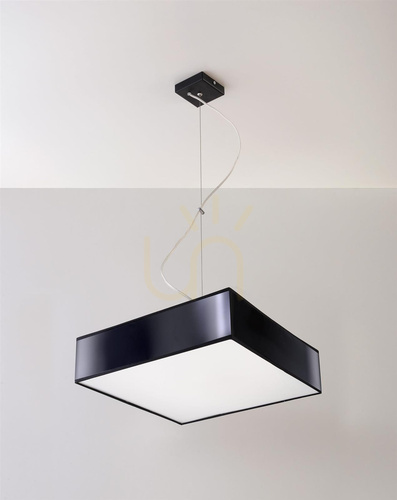 Check Pendant lamp HORUS 35 black Sollux