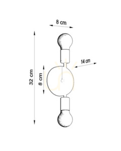 Wall lamp CONCEPT Sollux 3 Wall lamp CONCEPT Sollux small 3