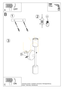 Wall lamp CONCEPT Sollux 4 Wall lamp CONCEPT Sollux small 4