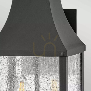 Beacon Hill medium wall lantern - 2 light sources - Museum black Elstead small 2