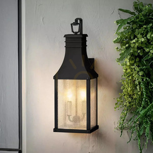 Beacon Hill medium wall lantern - 2 light sources - Museum black Elstead small 4