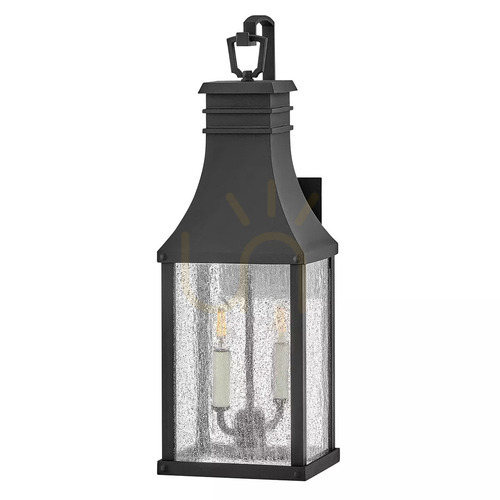 Check Beacon Hill medium wall lantern - 2 light sources - Museum black Elstead