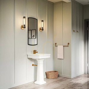 Masthead Wall Light - 1 light source - Heritage Brass and Black Elstead small 3