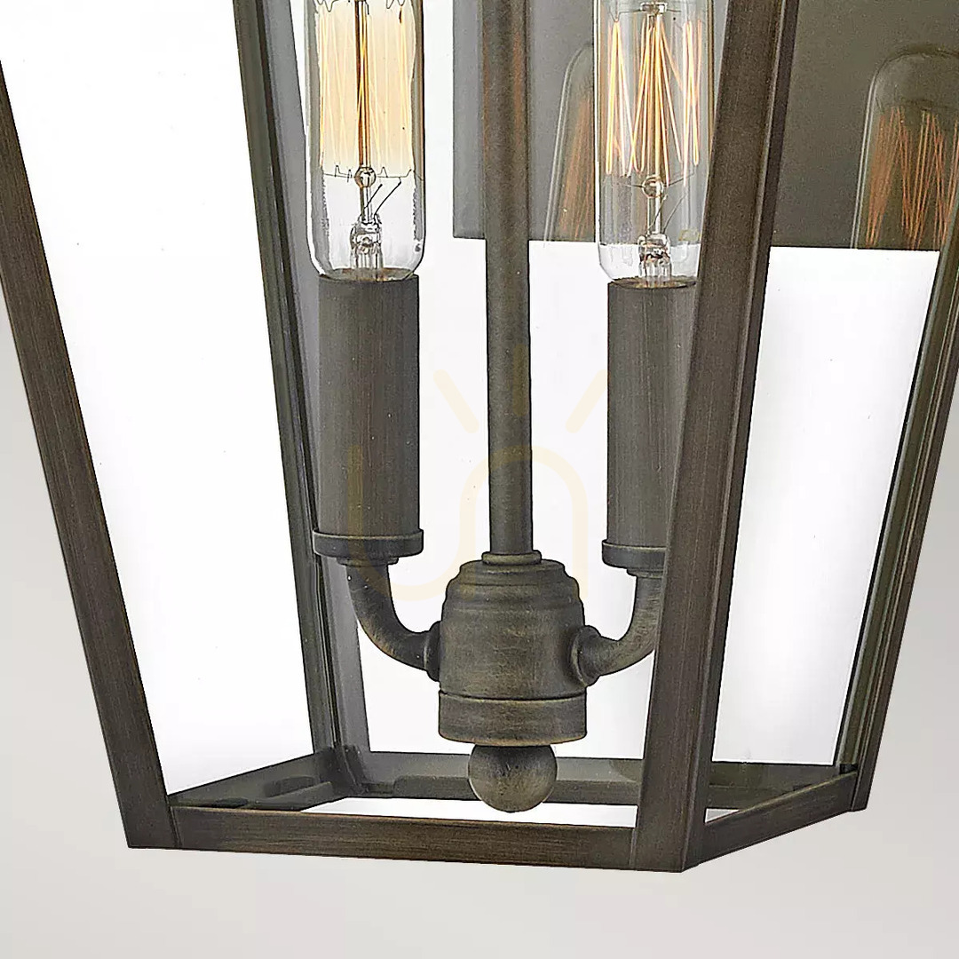 Preview Medium wall lantern Palm - 2 light sources - Patinated bronze Elstead Medium wall lantern Palm - 2 light sources - Patinated bronze Elstead