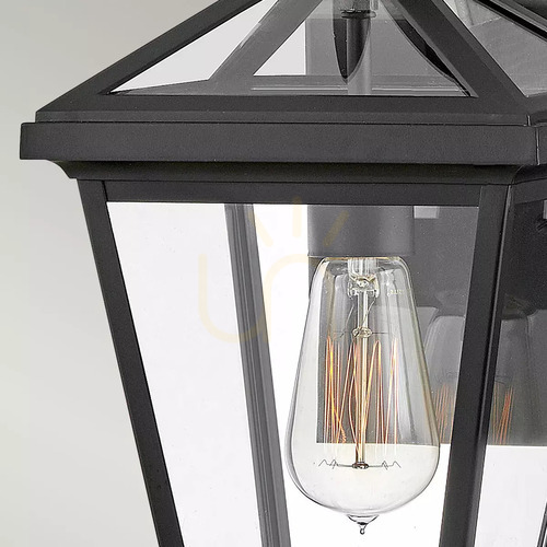 Check Palma small outdoor wall lantern - 1 light source - black - Elstead
