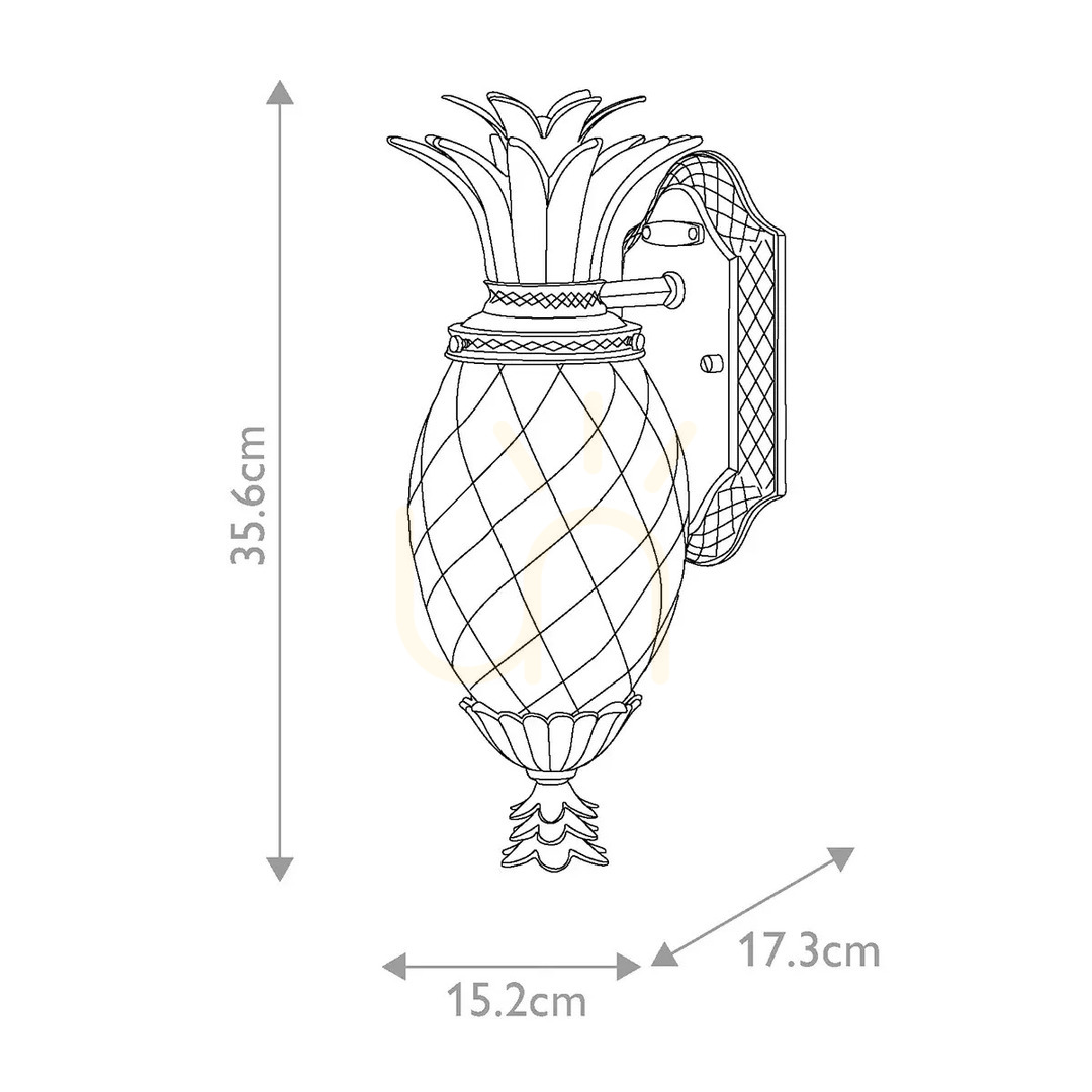 View Plantation small wall lantern - 1 light source - Patinated bronze Elstead Plantation small wall lantern - 1 light source - Patinated bronze Elstead