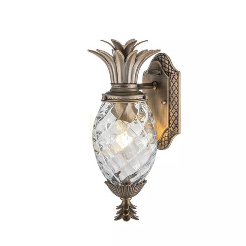 Check Plantation small wall lantern - 1 light source - Patinated bronze Elstead