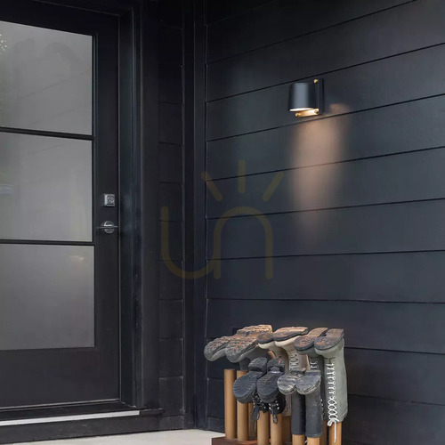 Check Scout Small Outdoor Wall Light - 1 Light - Black Elstead