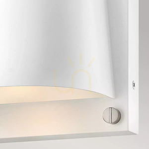 Scout outdoor wall light GU10 IP44 – satin white – Hinkley / Elstead small 2