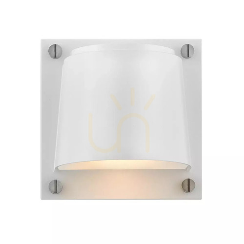 Check Scout outdoor wall light GU10 IP44 – satin white – Hinkley / Elstead