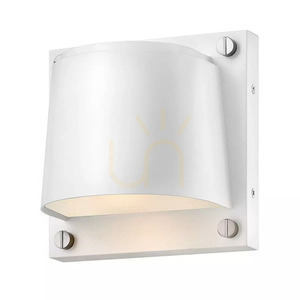 Scout outdoor wall light GU10 IP44 – satin white – Hinkley / Elstead small 0