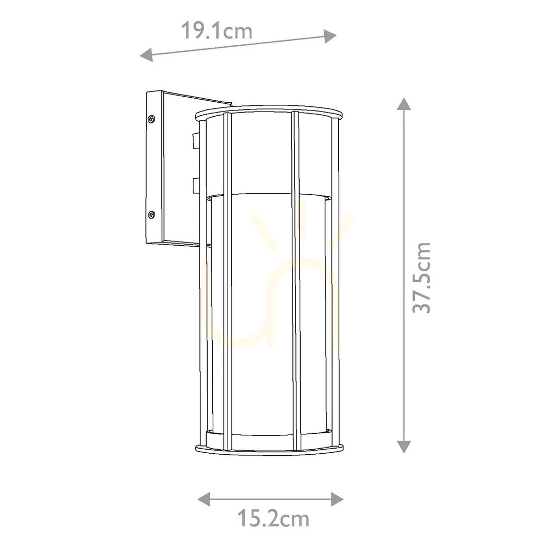 Show Camillo medium wall lantern - 1 light source - Structural black Elstead Camillo medium wall lantern - 1 light source - Structural black Elstead