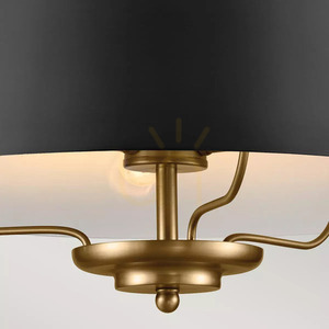 Luella Pendant Lamp, Semi-Plaf - 3 light sources - Black, brass Elstead 2 Luella Pendant Lamp, Semi-Plaf - 3 light sources - Black, brass Elstead small 2
