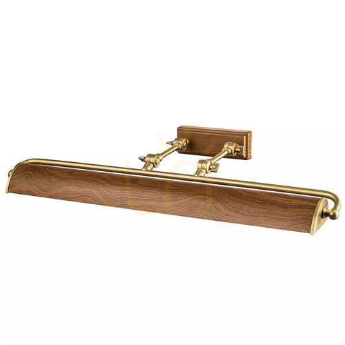 Check Winchfield large picture lamp - 4 light sources - Aged brass Elstead