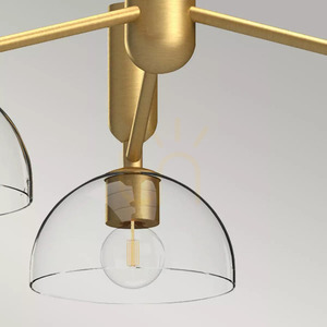 Jude chandelier - 3 light sources - Brushed gold Elstead small 2