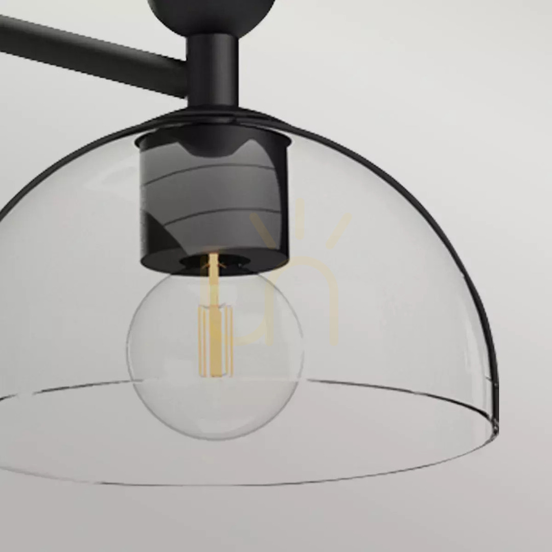 View Jude chandelier - 3 light sources - Matte black Elstead Jude chandelier - 3 light sources - Matte black Elstead
