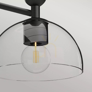 Jude chandelier - 3 light sources - Matte black Elstead 2 Jude chandelier - 3 light sources - Matte black Elstead small 2