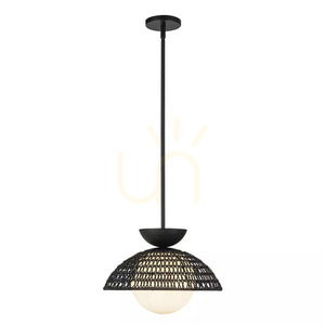 Perth pendant lamp - 1 light source - Matte black Elstead 1 Perth pendant lamp - 1 light source - Matte black Elstead small 1