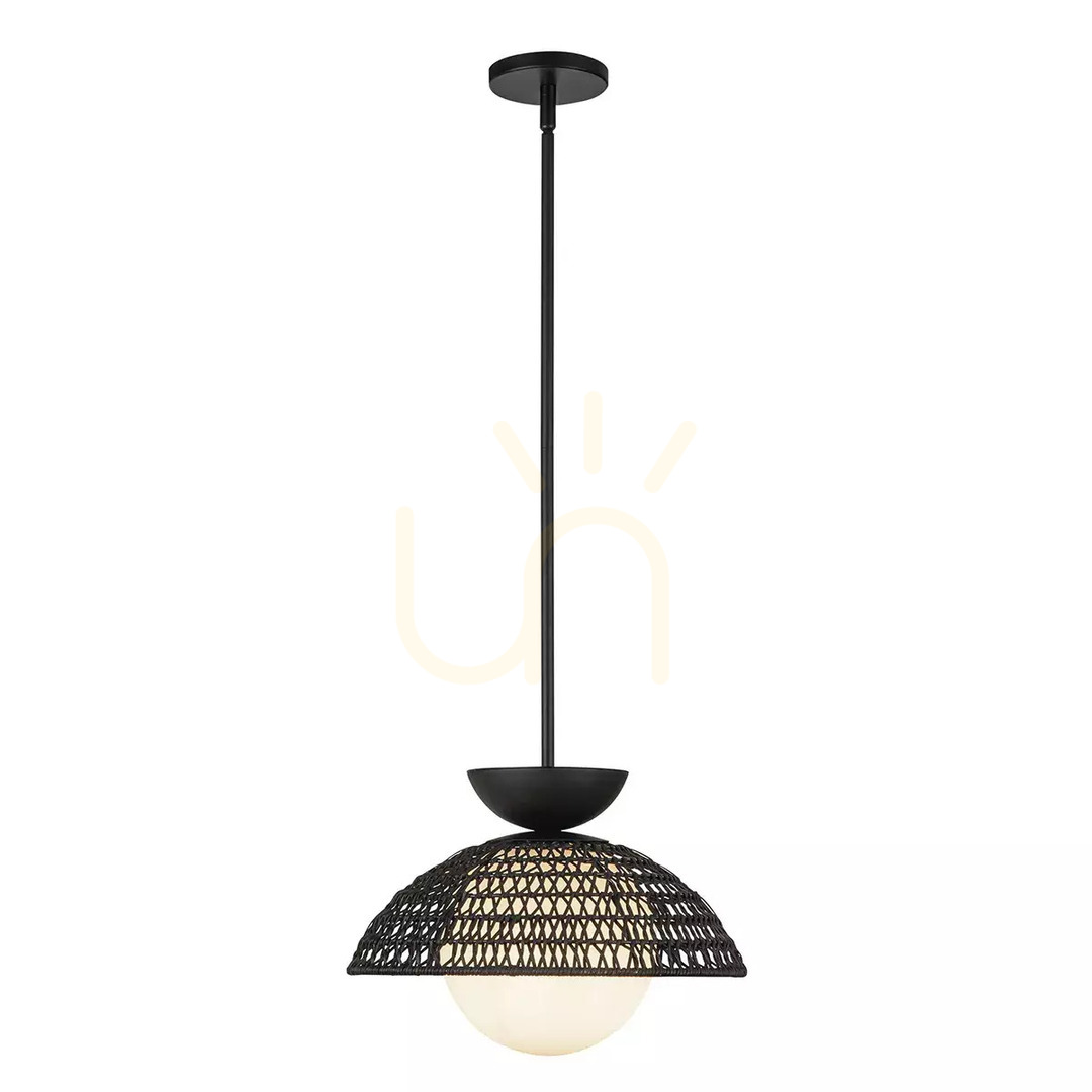 View Perth pendant lamp - 1 light source - Matte black Elstead Perth pendant lamp - 1 light source - Matte black Elstead