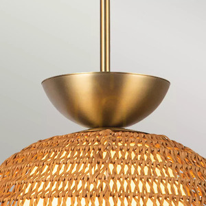 Perth pendant lamp - 1 light source - Brushed gold Elstead 4 Perth pendant lamp - 1 light source - Brushed gold Elstead small 4
