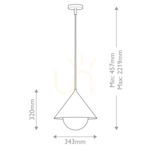 Remyck pendant lamp - 1 light source - Brushed gold Elstead 3 Remyck pendant lamp - 1 light source - Brushed gold Elstead small 3
