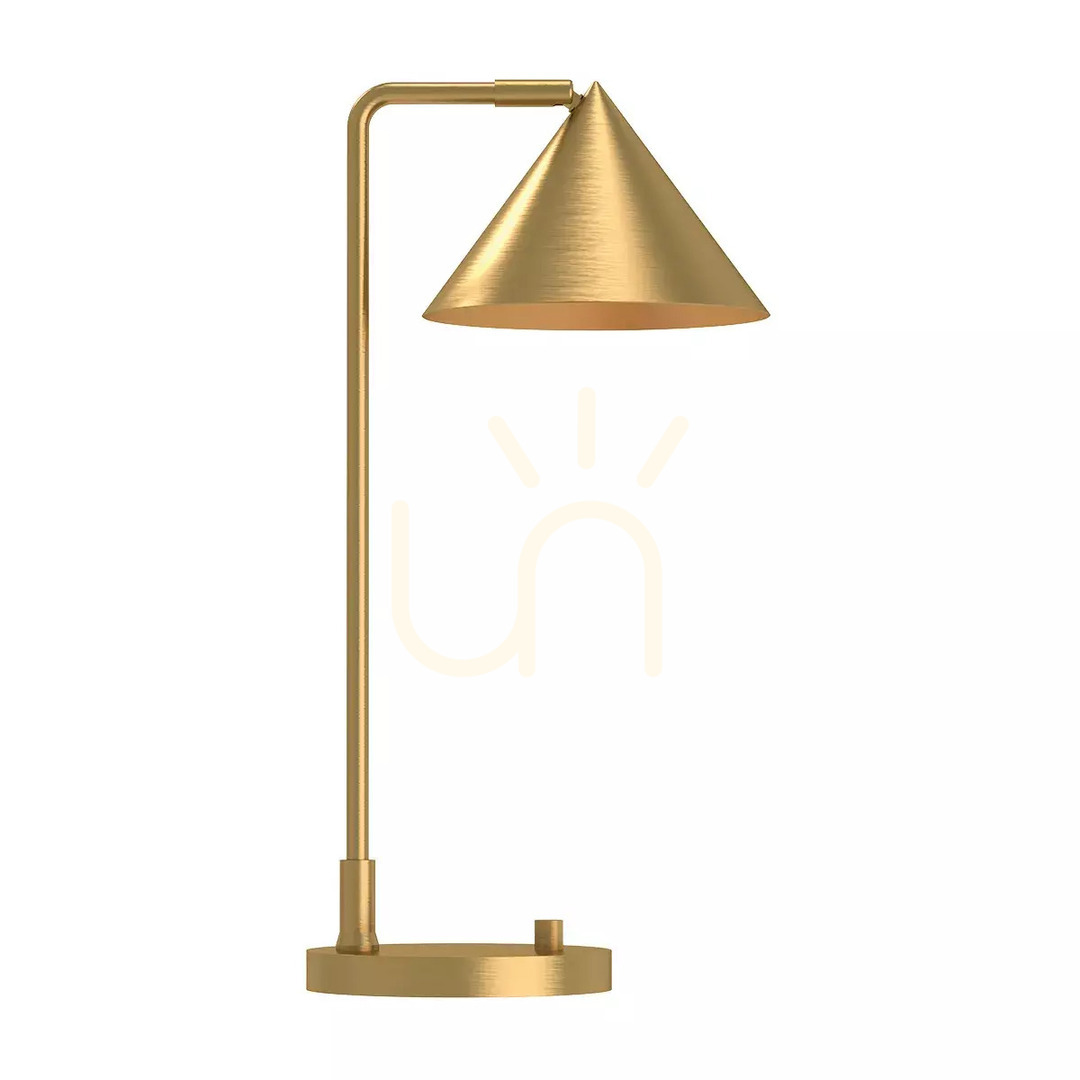 Remyck table lamp - 1 light source - Brushed gold Elstead