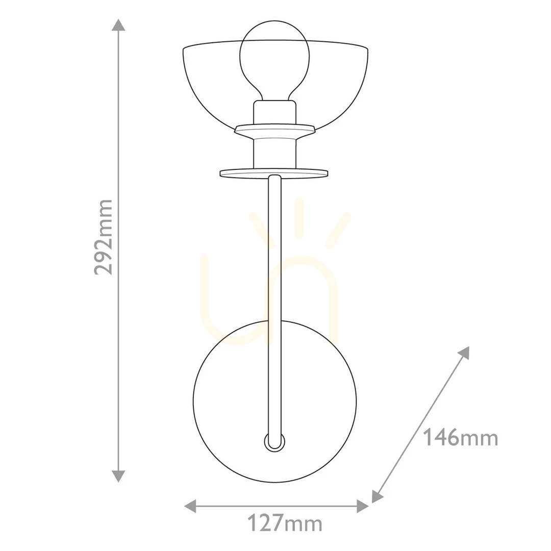 Show Sylvia wall lamp - 1 light source - Matte black Elstead Sylvia wall lamp - 1 light source - Matte black Elstead