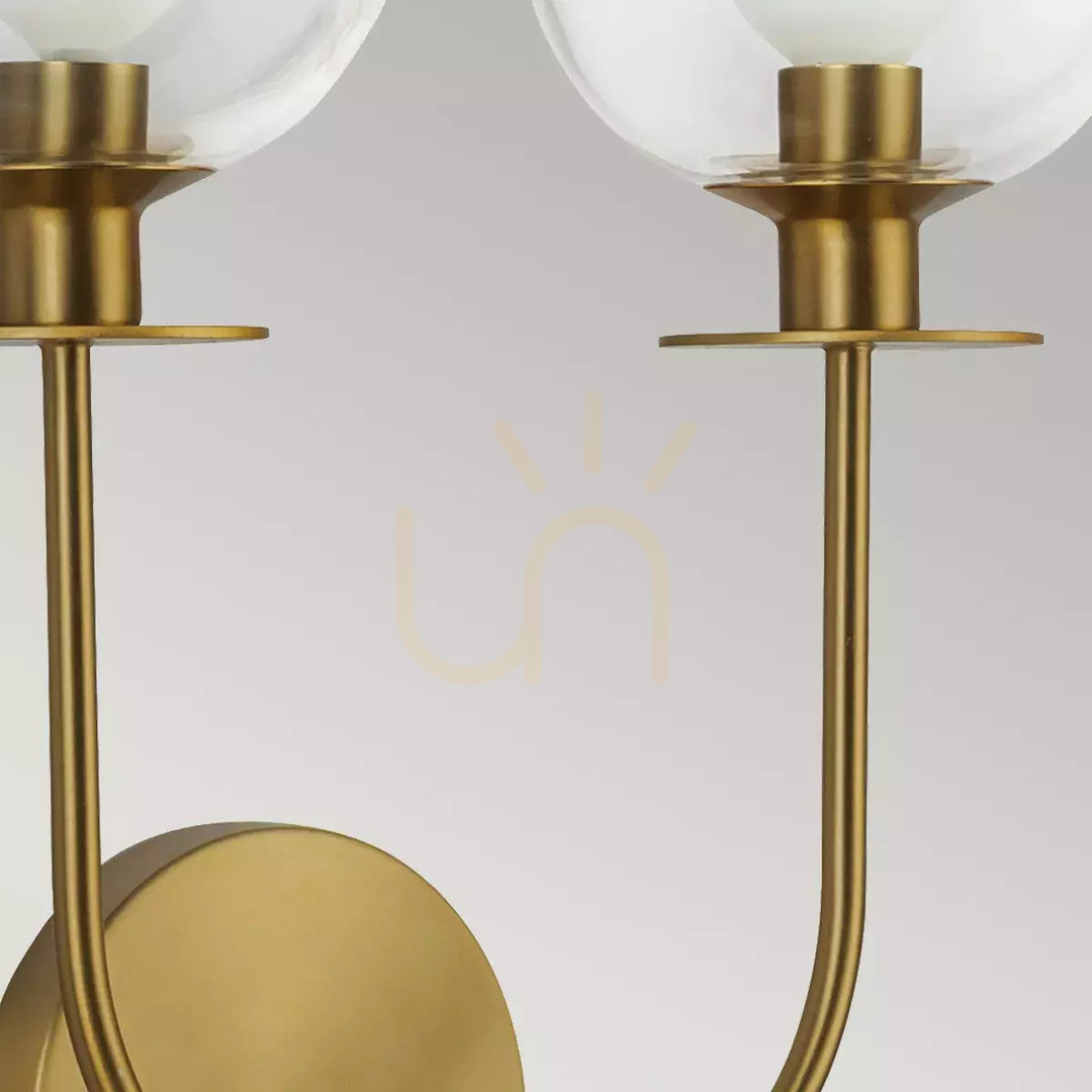 View Sylvia wall lamp - 2 light sources - Brushed gold Elstead Sylvia wall lamp - 2 light sources - Brushed gold Elstead