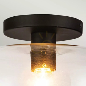 Sylvia semi-plophone - 1 light source - Matte black Elstead small 1