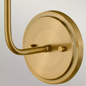 Clarke Wall Light with Pull Switch - 1 light source - Warm Brass, black shade Elstead small 3