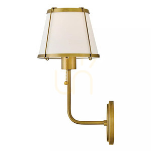 Clarke wall lamp - 1 light source - Tinted brass Elstead small 1