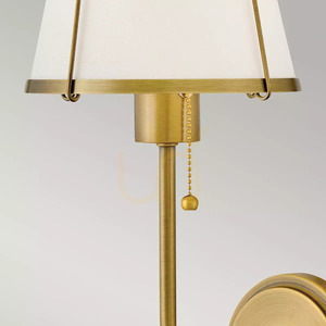 Clarke wall lamp - 1 light source - Tinted brass Elstead small 3